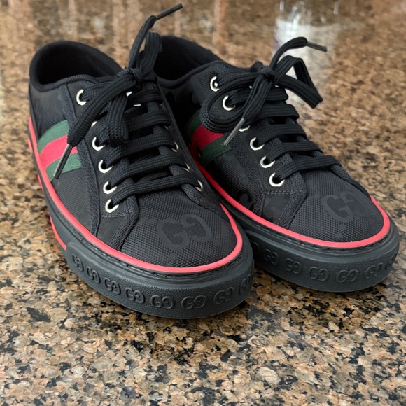 Gucci Econyl Nylon Web Monogram Off The Grid 1977 Tennis Sneakers sz. 36 NEW main image 5